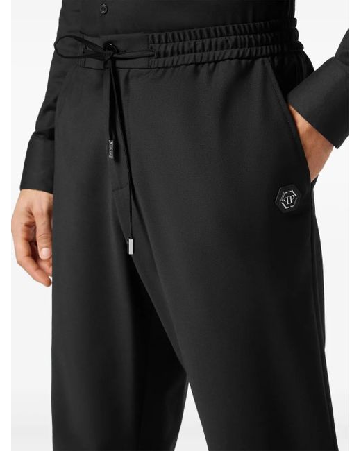 メンズ Philipp Plein ドローストリング トラックパンツ Black