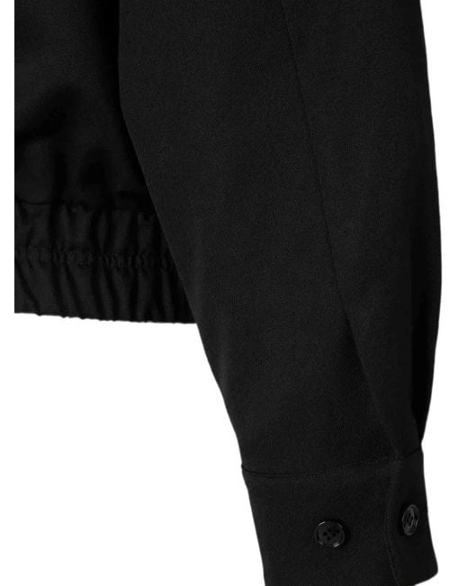 Rhude Black Logo-Embroidered Wool Jacket for men