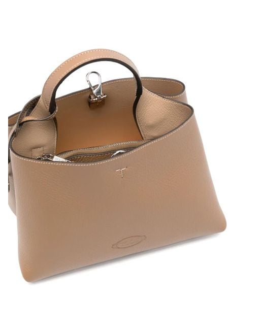 Tod's レザー トートバッグ Natural