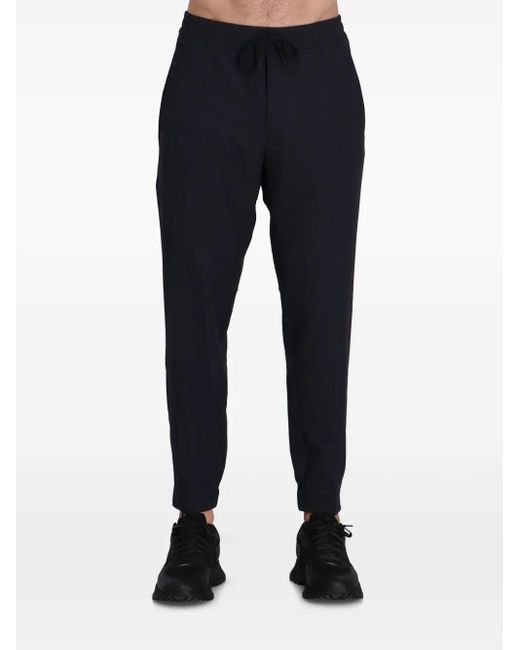 Boss Blue Logo-Embroidered Track Pants for men