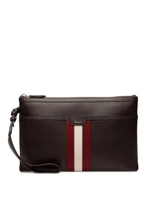 Bally Black Code Clutch Bag for men