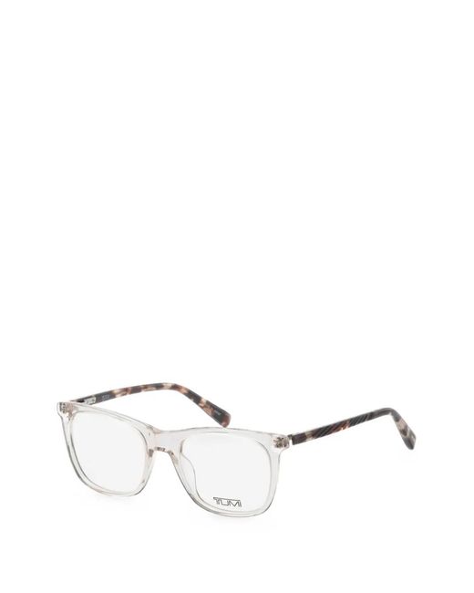 Tumi Natural Tortoiseshell-Effect Square-Frame Glasses