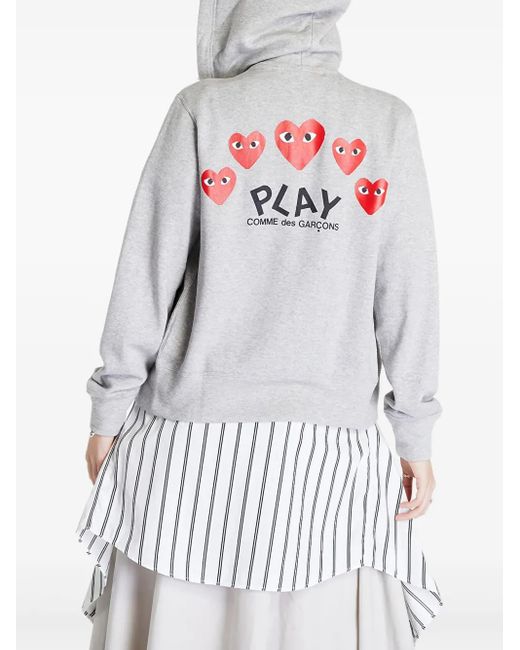 COMME DES GARÇONS PLAY White Cotton Jacket