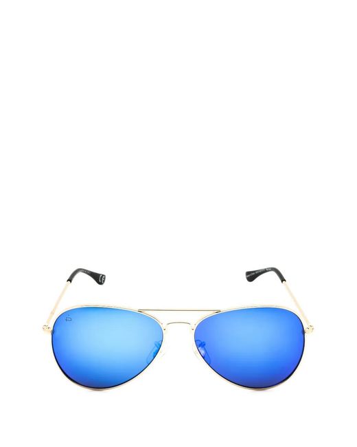 Privé Revaux Blue Commando 2.0 Pilot-Frame Sunglasses