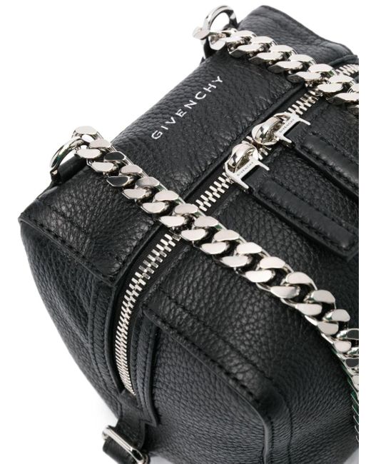 Givenchy Gray Mini Pandora Leather Shoulder Bag for men