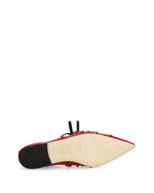 Ballerines À Boucles MSGM en coloris Red