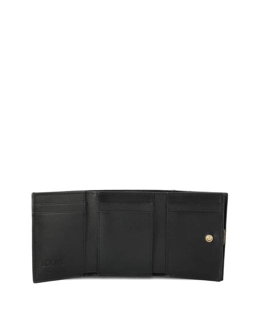 Loewe Black Anagram Trifold Wallet