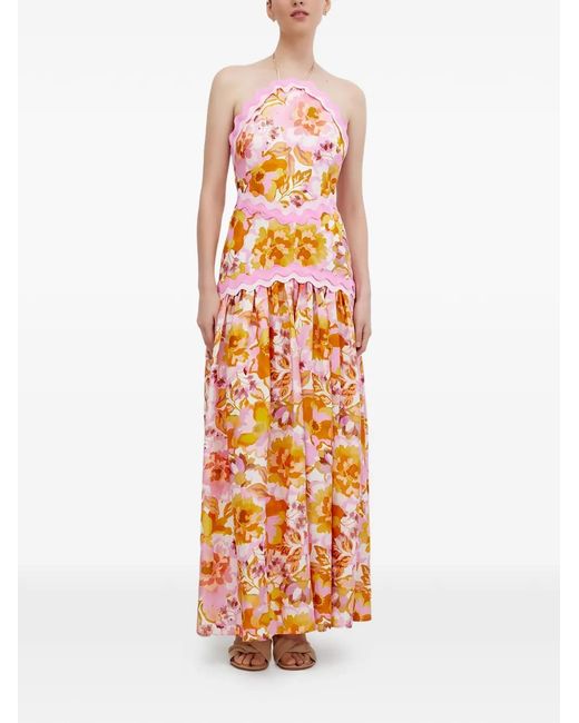 Significant Other White Painton Maxi Dress