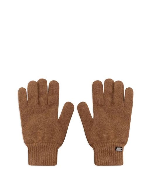 Moorer Brown Easton Cashmere Gloves for men