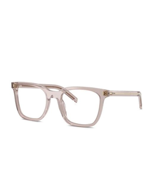 Prada Natural Square-Framed Glasses