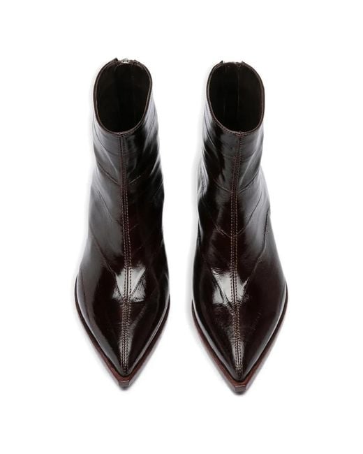 Officine Creative Black Noelie Dd 109 Pointed-Toe Ankle Boots