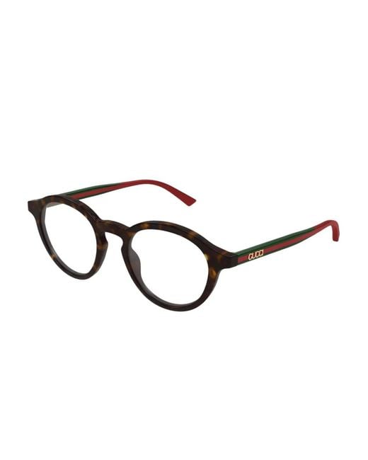 Gucci Brown Logo-Print Glasses for men