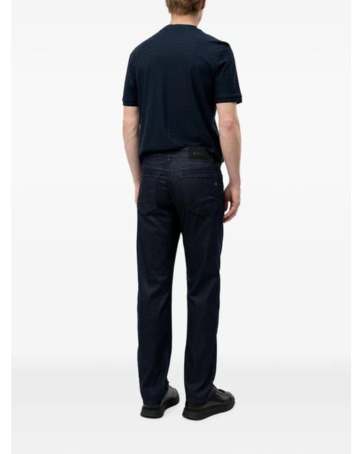 Boss Black Logo-Patch Jeans for men