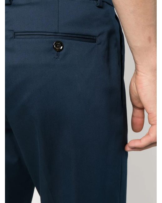 Moorer Blue Anton-We Drawstring Tapered Trousers for men
