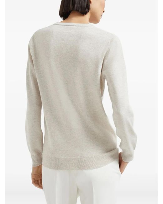 Brunello Cucinelli Multicolor Long-Sleeve Fitted Jumper