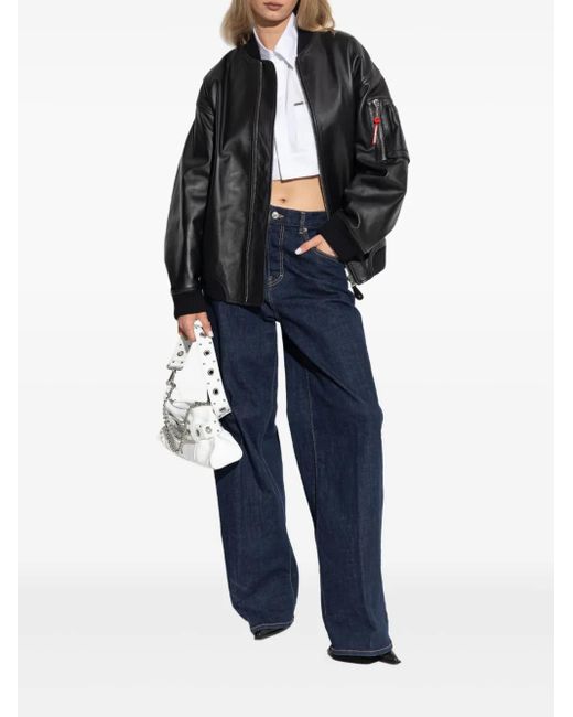 DSquared² White Rounded Cropped Shirt