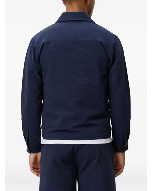 Les Deux Blue Zip Pocket Jacket for men