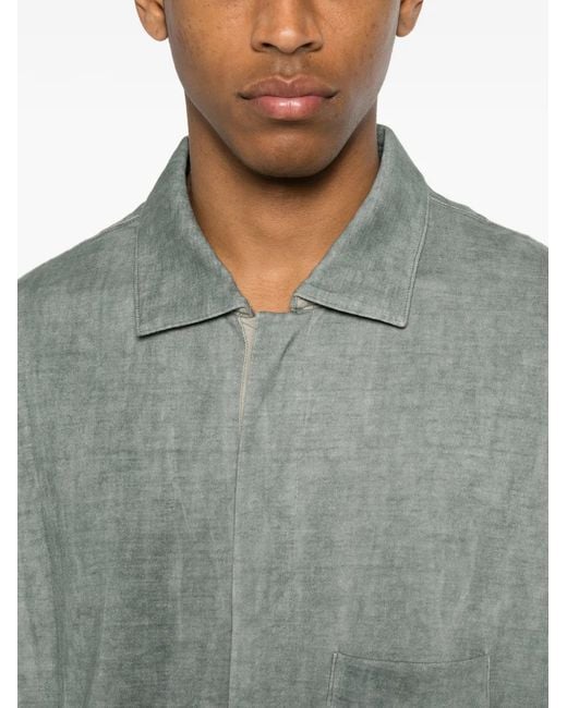 Ziggy Chen Gray Polo À Poche Poitrine for men