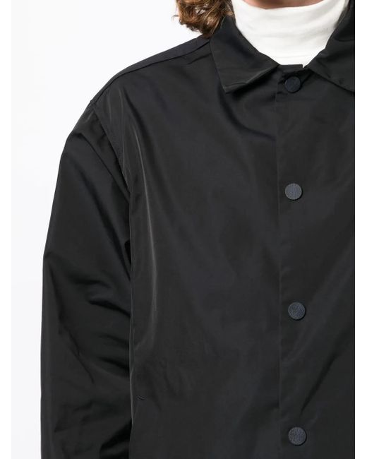 White Mountaineering Black Buttoned Classic-Collar Jacket for men