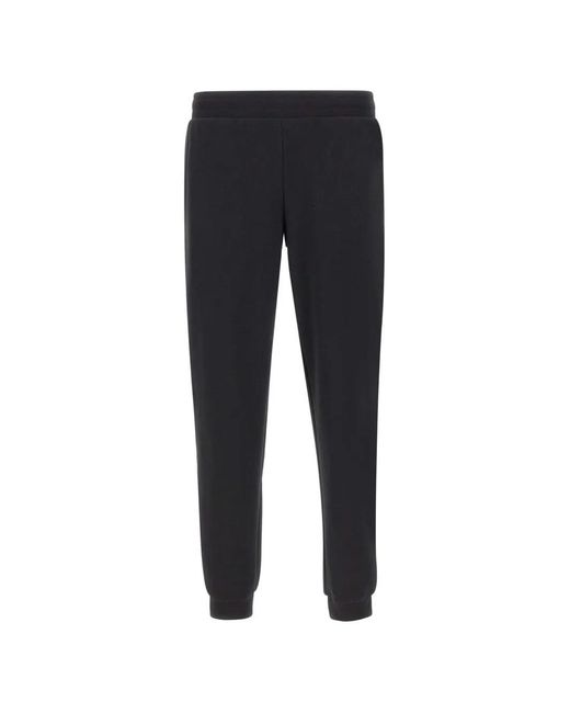 EA7 Blue Logo-Tape Track Pants for men