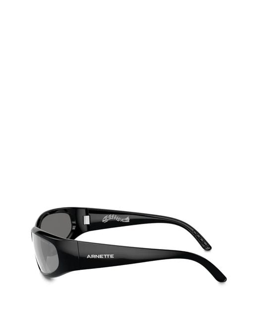 Arnette Gray Catfish Oval-Frame Sunglasses for men