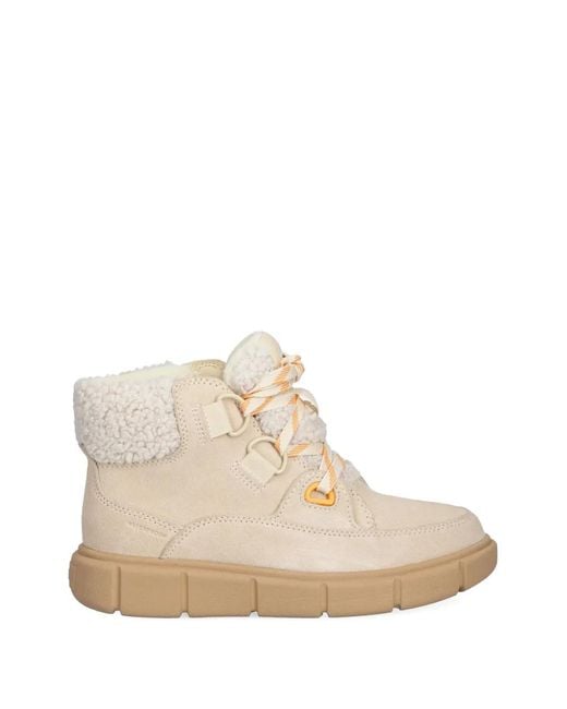 Sorel Natural Explorer Iii Faux-Fur-Trim Lace-Up Boots