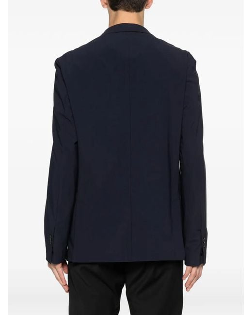 Pmds Blue Double-Breasted Blazer for men
