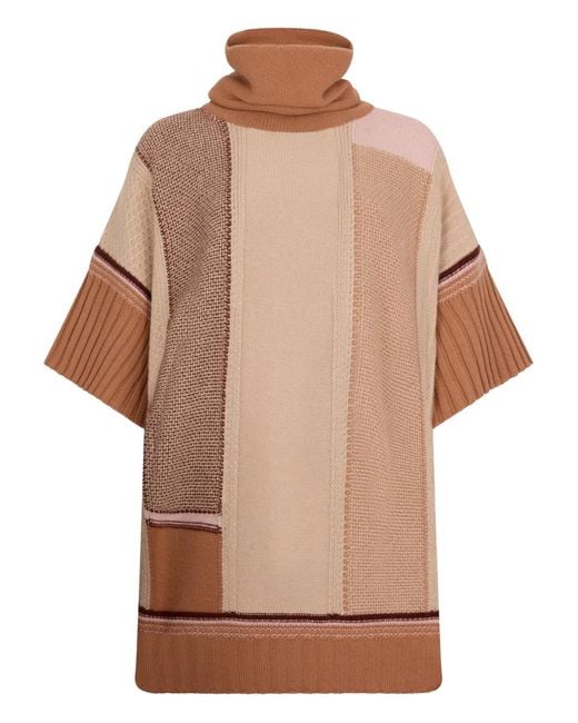 Malo Brown Roll-Neck Sweater