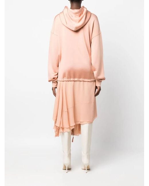 DIESEL Pink D-Abanazip Asymmetric Jumper Dress