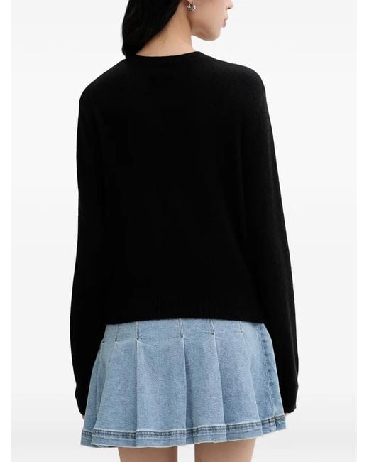 From Future Black Button-Embellished Sweater
