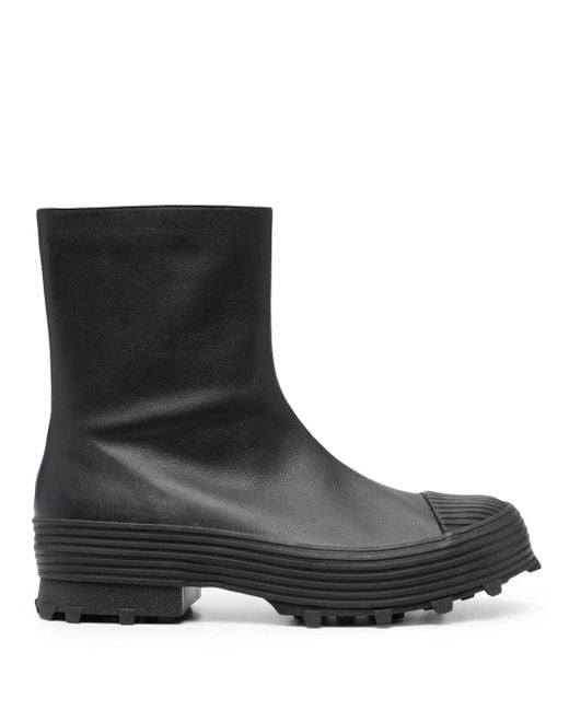CAMPERLAB Black Traktori Leather Boots