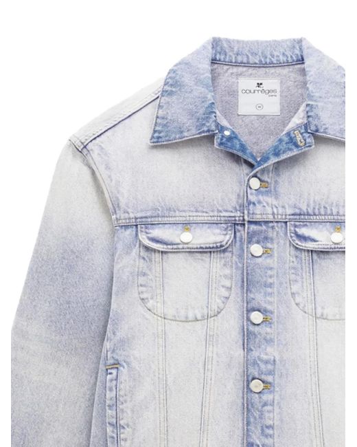 Courreges Blue Cocoon Denim Jacket