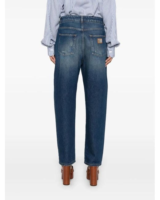 Dolce & Gabbana Blue Distressed Jeans