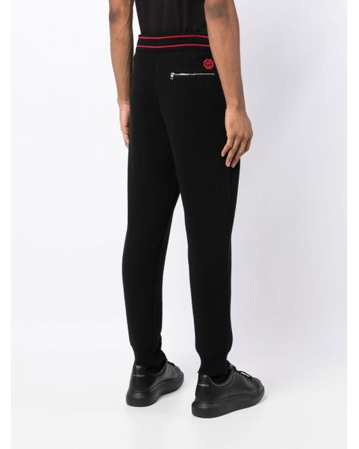 Herren Bekleidung Sport- Training Dolce & Gabbana Kaschmir Jogginghose aus Kaschmir mit DG-Logo in Schwarz für Herren und Fitnesskleidung Jogginghosen 