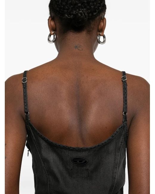 DIESEL Black Denim Mini Dress