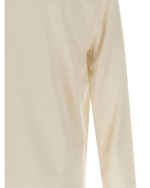 Boss White Long-Sleeve Polo Shirt for men