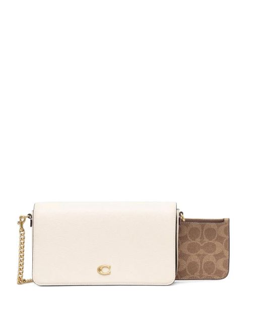 COACH Natural Mila Leather Satchel