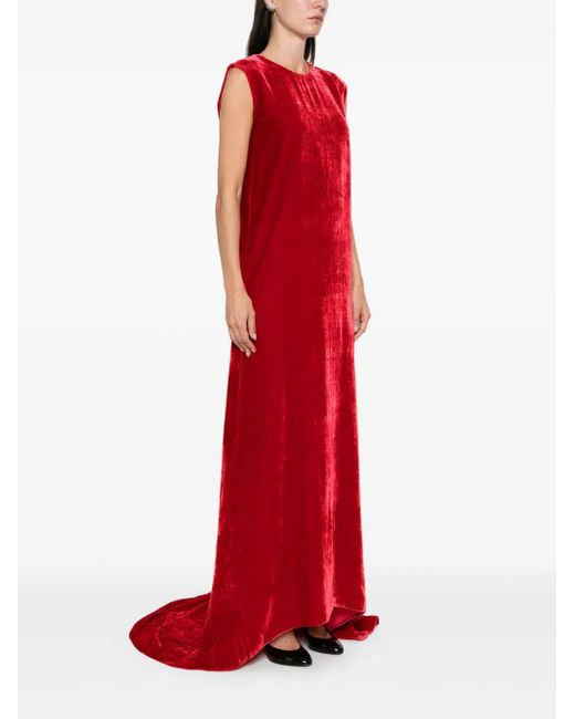 P.A.R.O.S.H. Red Relur Maxi Dress