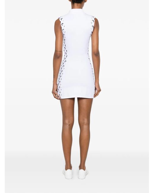 MARINE SERRE White Athleisure Mini Dress