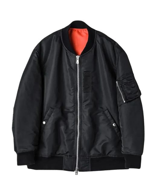 TAKAHIROMIYASHITA The Soloist Black Zip-Up Bomber Jacket for men