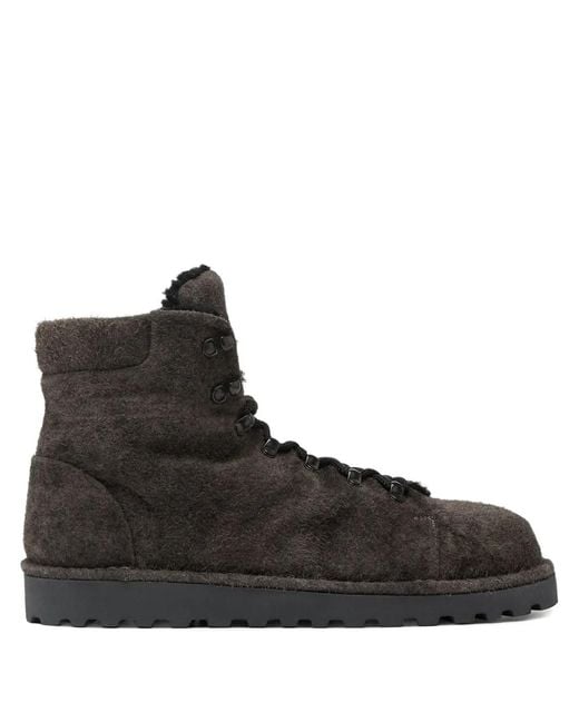 Marsèll Black Pallottola Lace-Up Ankle Boots for men