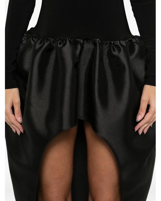 Atu Body Couture Black High-Neck Gathered Dress