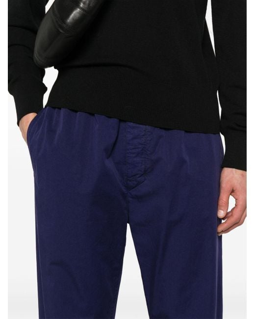 Pantalon en coton à coupe droite Lemaire pour homme en coloris Blue