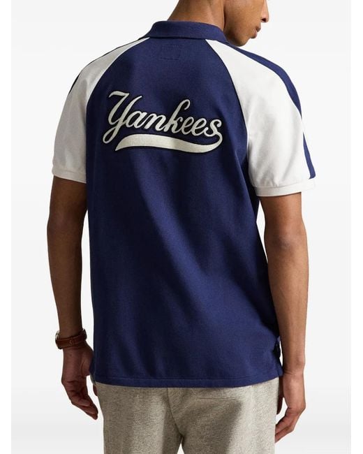 Polo Ralph Lauren メンズ ブルー X New York Yankees ポロシャツの