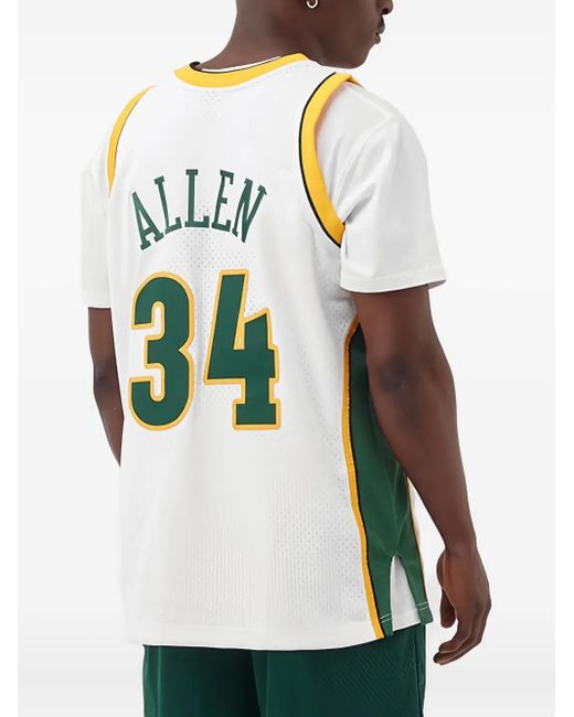 Mitchell & Ness White Nba Swingman "Supersonics 2006 Ray Allen" Jersey for men