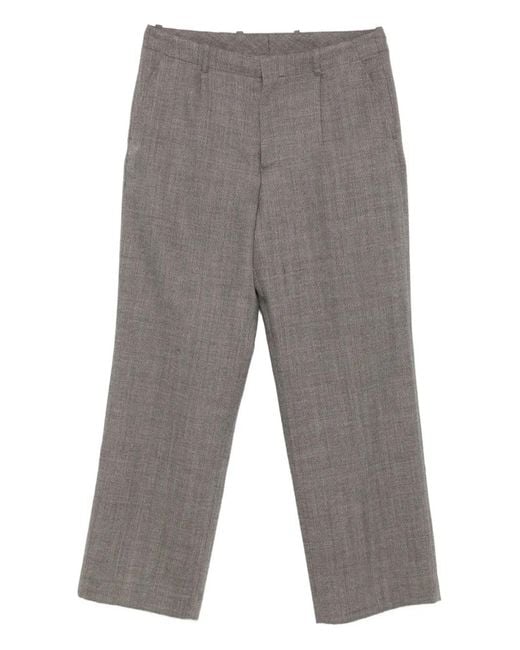 Our Legacy Gray Straight-Leg Trousers for men