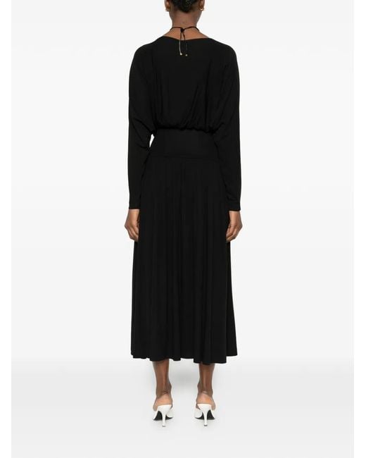 Totême  Black Kleid Mit U-Boot-Ausschnitt