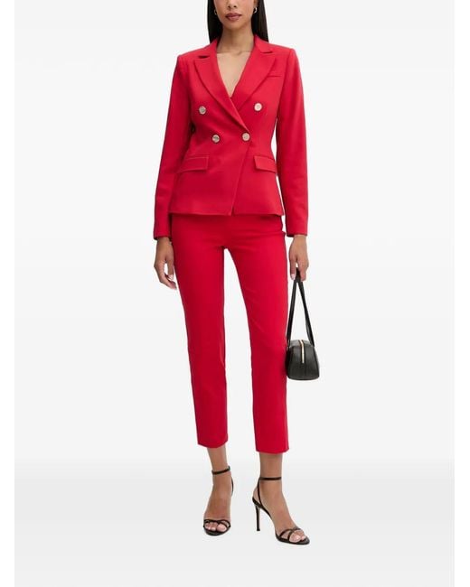 Morgan Red Double-Breasted Blazer