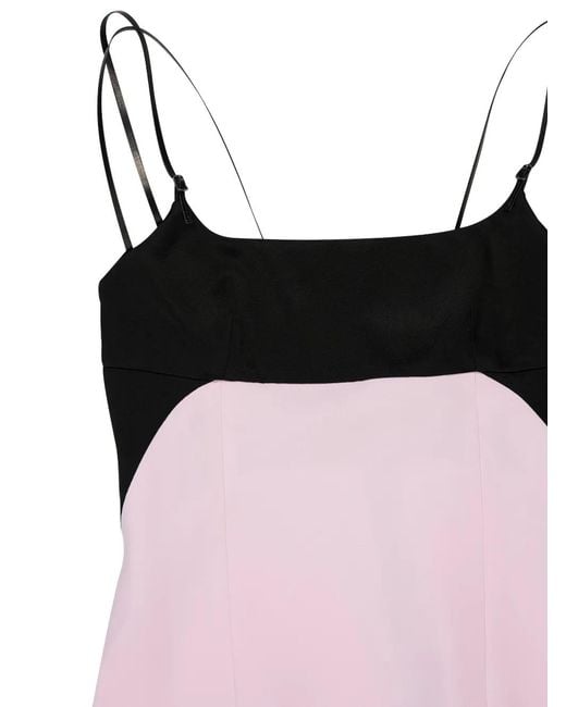 Tom Ford Pink Two-Tone Spaghetti-Strap Dress