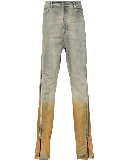 Rick Owens Gray Bolan Banana Slim-Cut Jeans for men